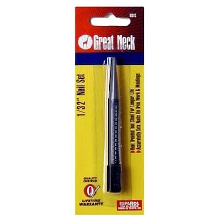 Great Neck Great Neck Saw 1-32in. Tip Size Nail Set  NS1C 76812005571